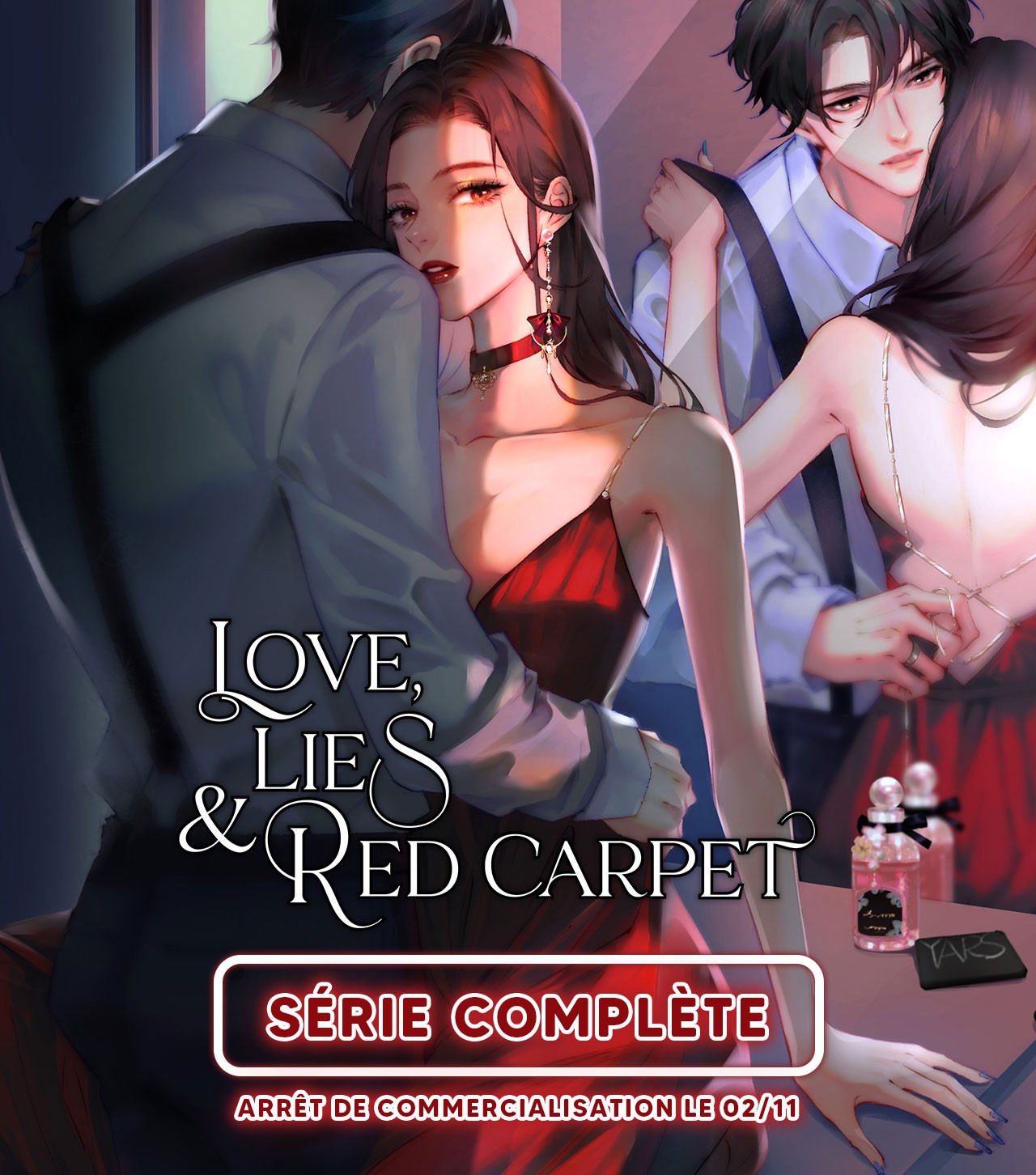 FIN commercialisation - Love, Lies & Red Carpet - ONO Webtoon et Manga